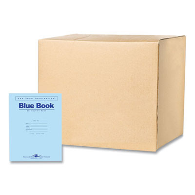 Examination Blue Book, Wide/Legal Rule, Blue Cover, (4) 11 x 8.5 Sheets, 600/Carton