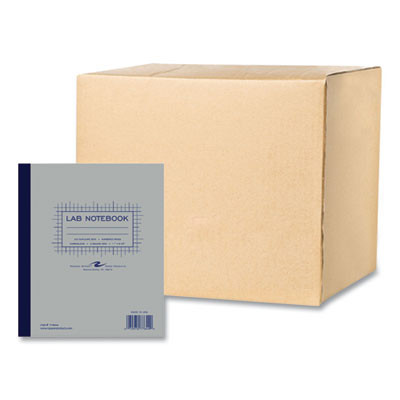 Lab And Science Two-Part Carbonless Notebook, Quadrille Rule (4 Sq/In), Gray Cover, (100) 11 x 9.25 Sheets, 5/Carton