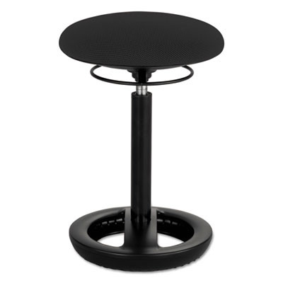 Twixt Desk Height Ergonomic Stool, Supports Up To 250 Lb, 22.5" Seat Height, Black
