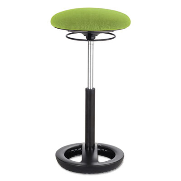 Twixt Extended-Height Ergonomic Chair, Supports 250 Lb, 22" To 32" Seat Height, Green Seat, Black Base