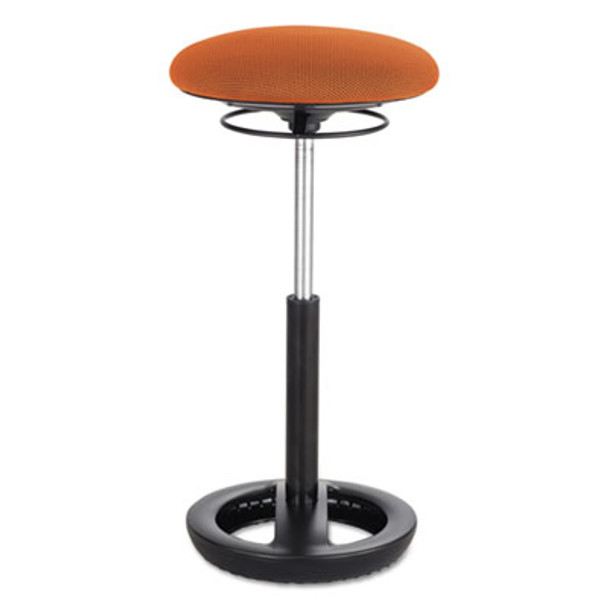 Twixt Extended-Height Ergonomic Chair, Supports Up To 250 Lb, 22" To 32" Seat Height, Orange Seat, Black Base