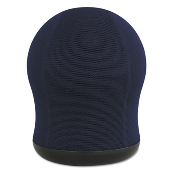 Zenergy Swivel Ball Chair, Backless, Supports Up To 250 Lb, Blue Seat, Black Base