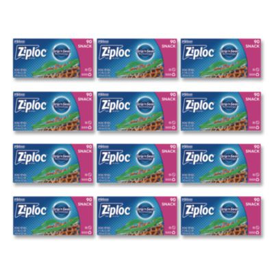 Seal Top Snack Bags, Snack, 6.5" x 3.25", Clear, 90 Bags/Box, 12 Boxes/Carton