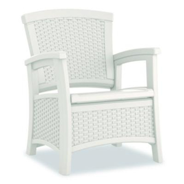 Elements Club Chair With Storage, Supports Up To 300 Lb, 17" Seat Height, 25.25" x 29.75" x 35.5", Ice Cube