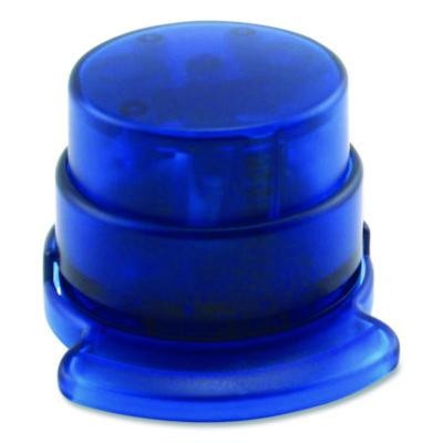Staple-Free Stapler, 5-Sheet Capacity, 0.5" Throat Depth, Blue, 24/Carton