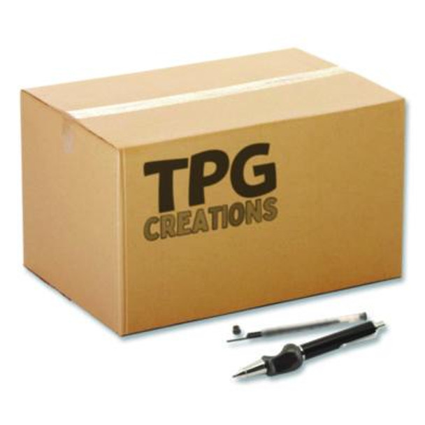 Heavyweight Mechanical Pencil Set w/The Pencil Grip, 2 Mm Lead Refills, Hb (#2), Black Lead, Black/Navy/Silver Barrel, 8/Ct