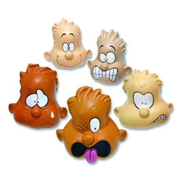 Feeling Heads Expression Set, Ages 4 And Up, Assorted Colors, 5/Pack, 10 Packs/Carton