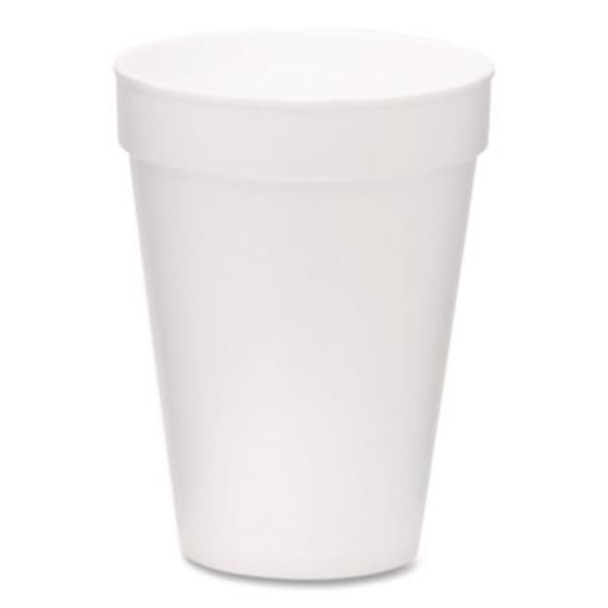 Foam Drink Cups, 14 Oz, White, 1,000/Carton