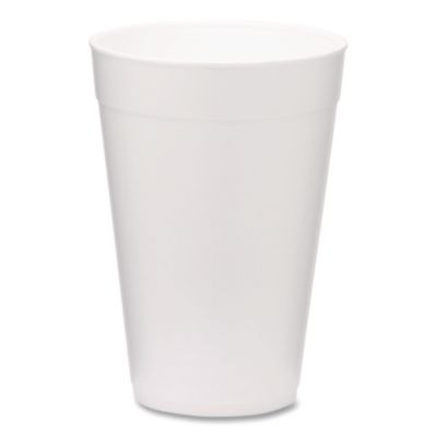 Foam Drink Cups, 32 Oz, White, 500/Carton