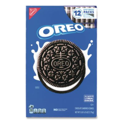 Cookies, Chocolate, 12 Individually Wrapped Sleeves, 3 Lb 14.67 Oz Box, 1 Box/Carton