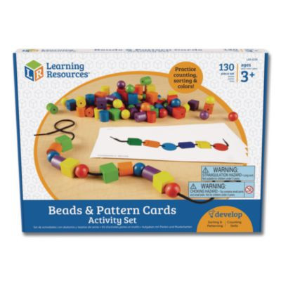 Beads And Pattern Card Set, Grades Pre-K To 2, 130 Pieces