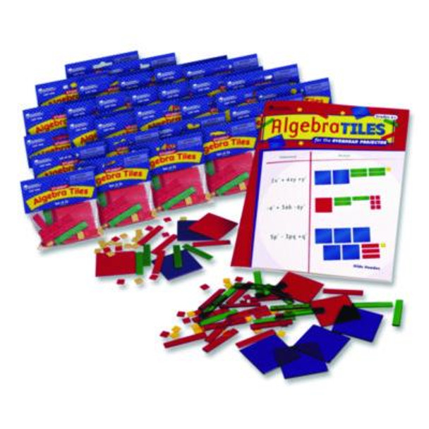 Algebra Tiles Class Set, Grades 7 To 9, 32 Pieces/Set, 30 Sets