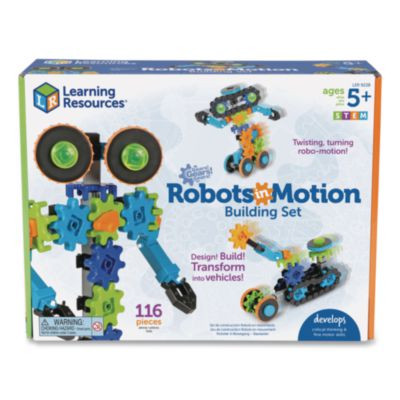 Gears! Gears! Gears! Robots In Motion Building Set, Grades K To 5, 116 Pieces