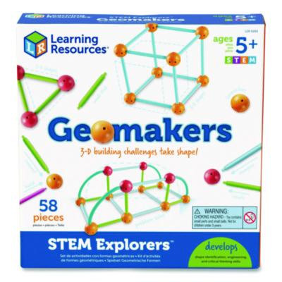 Stem Explorers Geomakers, Grades K To 2, 58 Pieces