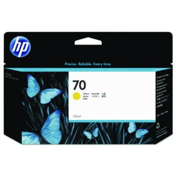 Hp 70 (C9454Act) Yellow Original Designjet Ink Cartridge, 20/Carton