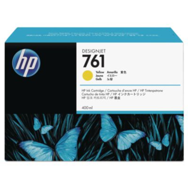 Hp 761, (Cm992A) Yellow Original Ink Cartridge, 10/Carton