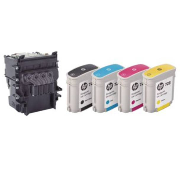 Hp 729 (F9J81Act) Black/Cyan/Magenta/Yellow Printhead, 4/Carton