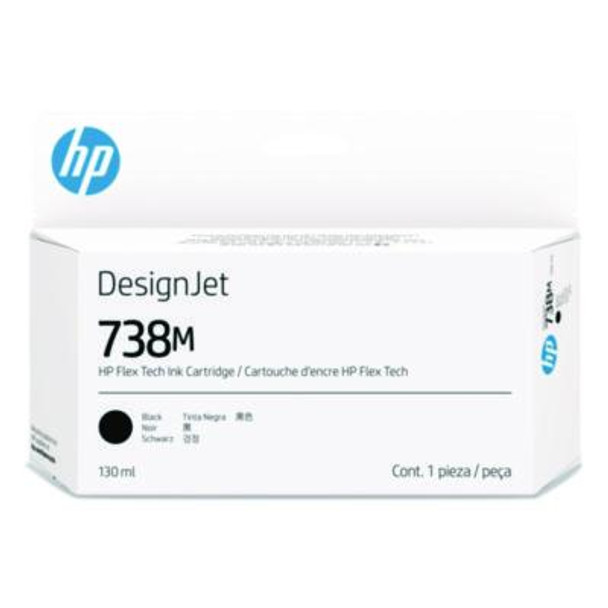 Hp 738M (A24Vlact) Black Original Designjet Ink Cartridge, 20/Carton