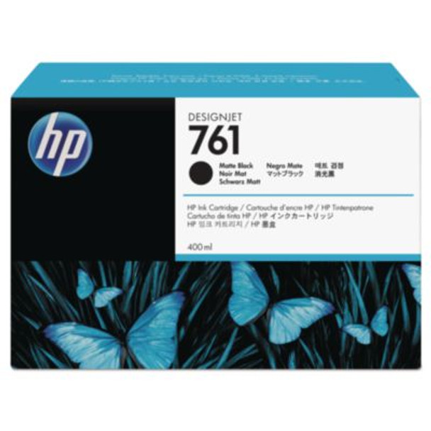 Hp 761, (Cm991A) Matte Black Original Ink Cartridge, 10/Carton