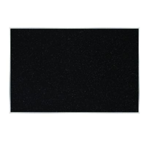 Recycled Bulletin Board, 87.91 x 48.5, Confetti Surface, Satin Aluminum Frame