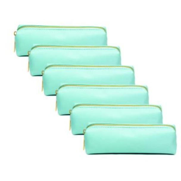 Pencil Case, 7.9" x 2" x 2", Blue
