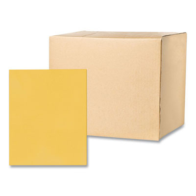 Pocket Folder, Accommodates (50) 11 x 8.5 Sheets, Gold, 250/Carton