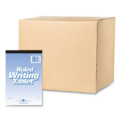 Writing Tablet, Wide/Legal Rule, (100) White 6 x 9 Sheets, 48/Carton