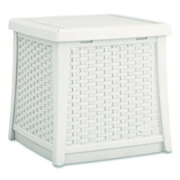 Elements End Table With Storage, Square, 18.75w x 18.75d x 18h, Ice Cube Top, Ice Cube Base/Legs