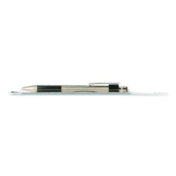 F-301 Ballpoint Pen, Retractable, Fine 0.7 Mm, Black Ink, Stainless Steel/Black Barrel