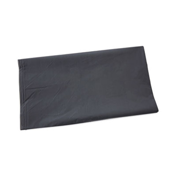 Linear Low Density Industrial Can Liners, 45 Gal, 1.3 Mil, 40" x 46", Gray, Flat Pack, 100/Carton