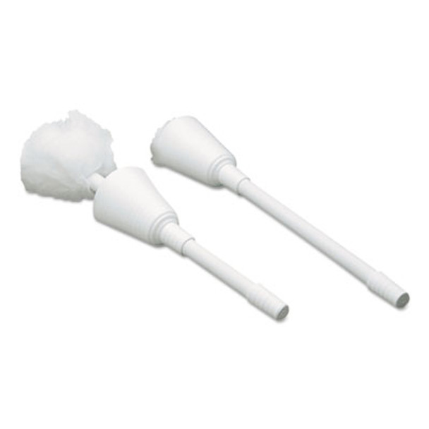 Cone Toilet Bowl Mop, 13" Handle, 5.5" Mop Head, White
