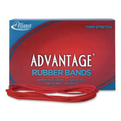 Advantage Multi-Purpose Rubber Band, Size 69, Red, 1 Lb Box, 140/Box