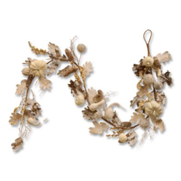 Fall Garland, 72" Long, White