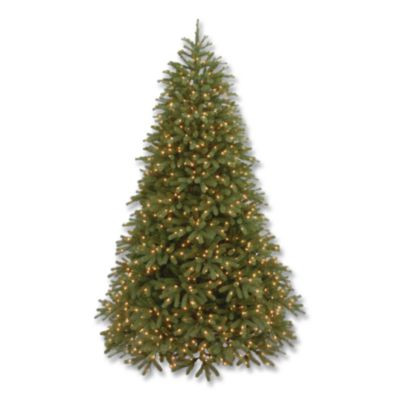 Pre-Lit Jersey Fraser Fir Medium Tree, 48" x 48" x 78", Green Tree, Green Tree Stand