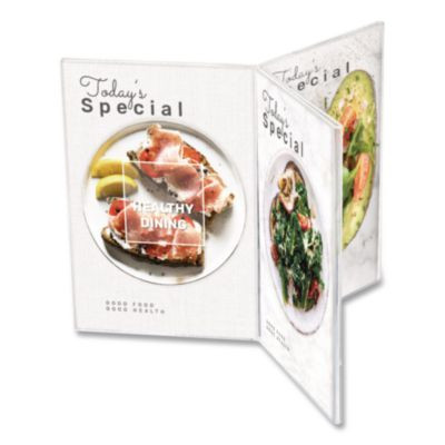 Tabletop Brochure Holder, 4 x 6 Insert, Clear