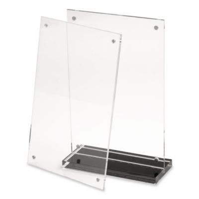 Acrylic Tabletop Sign Holder, 4 x 6 Insert, Clear