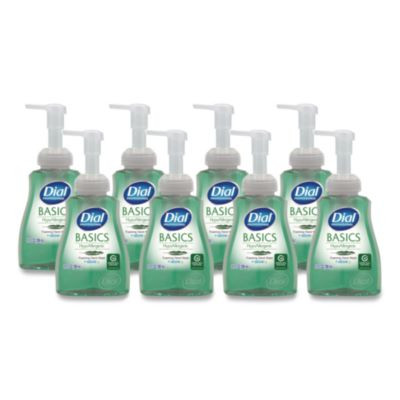 Basics Hypoallergenic Foaming Hand Wash, Fresh Floral Scent, 10 Oz Pump Bottle, 8/Carton