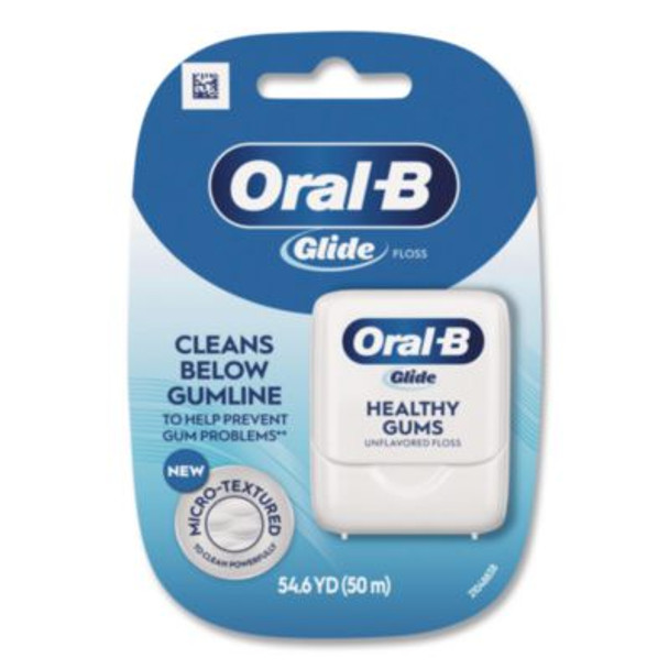 Glide Healthy Gums Unflavored Dental Floss, Unscented, 48/Carton