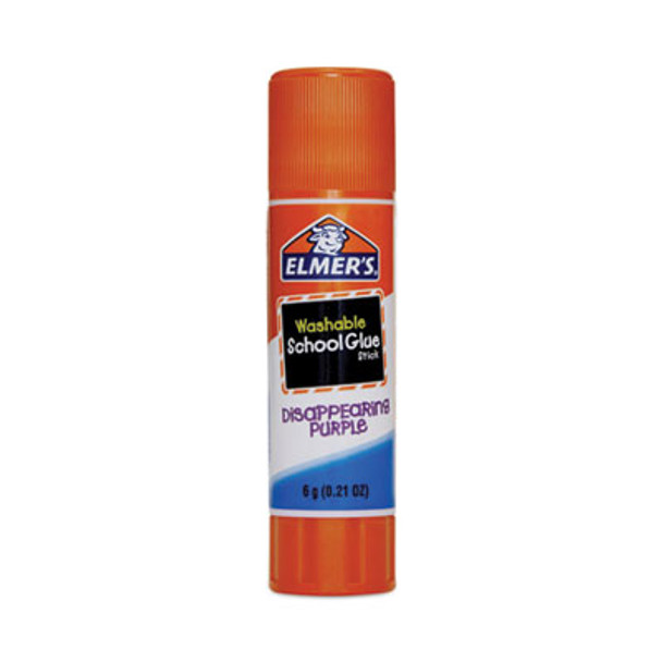 Disappearing Purple School Glue Stick, 0.21 Oz, Dries Clear, 12/Pack
