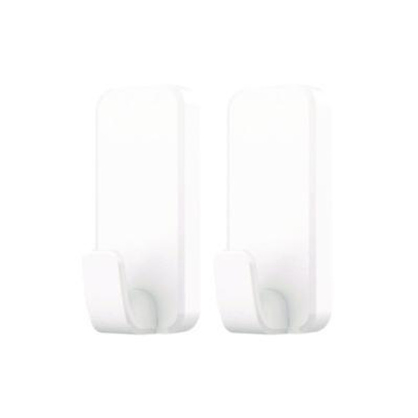 X-Large Utility Hooks, Plastic, White, Supports 10 Lb, 2/Pack
