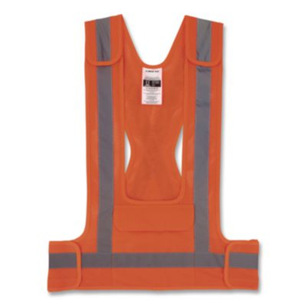 Glowear 8142Ba Type O Class 1 Breakaway Hi-Vis Safety Vest, Polyester, Large/X-Large, Orange