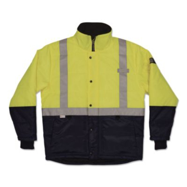 N-Ferno 6478 Class 2 Hi-Vis Freezer Jacket, X-Small, Lime