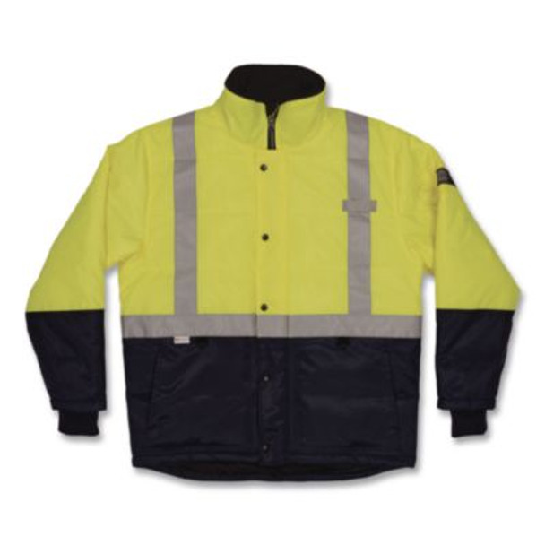 N-Ferno 6478 Class 2 Hi-Vis Freezer Jacket, Small, Lime