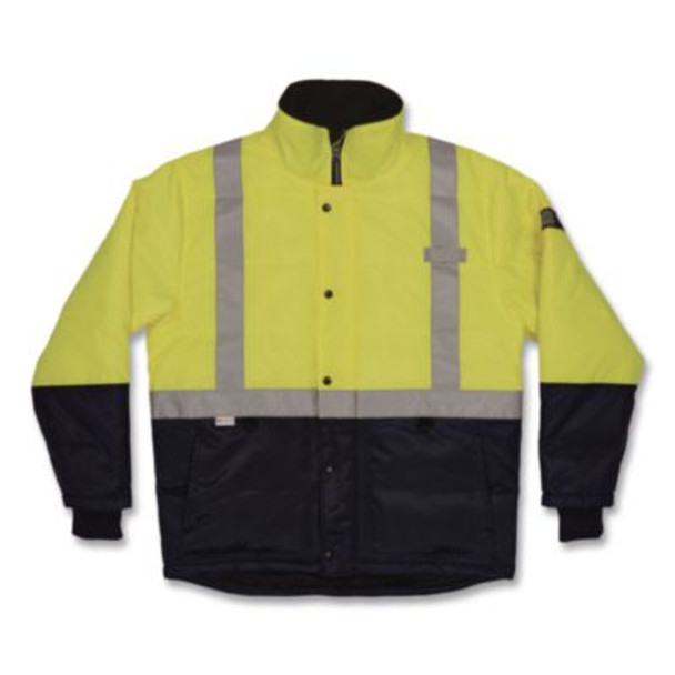 N-Ferno 6478 Class 2 Hi-Vis Freezer Jacket, Medium, Lime