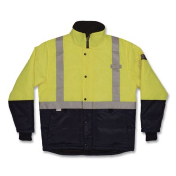N-Ferno 6478 Class 2 Hi-Vis Freezer Jacket, 5X-Large, Lime