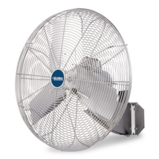 Washdown Wall Mount Fan, 1 Speed, 24"