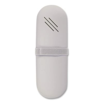 Silicone Travel Pouch, 3 x 1.3 x 9, Light Gray