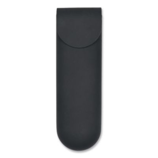 Silicone Travel Pouch, 3 x 1.3 x 9, Black