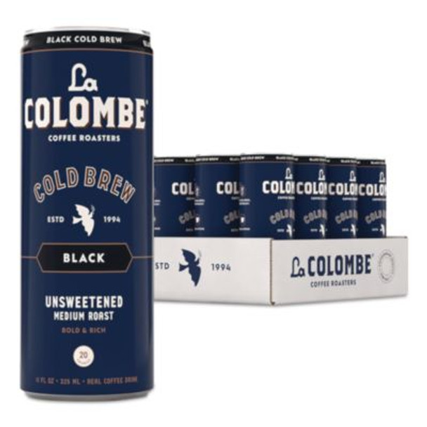 Cold Brew Coffee, Black, 11 Oz Can, 12/Carton