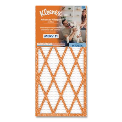 Advanced Allergen Air Filter Merv 11, 14 x 30, 6/Carton